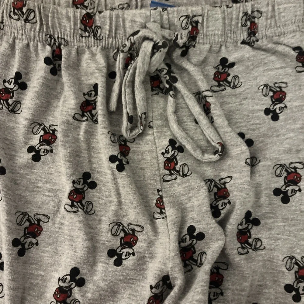 DISNEY Kids Youth Size M (7/9) Grey MICKEY MOUSE print Sleepwear Loungewear Pant